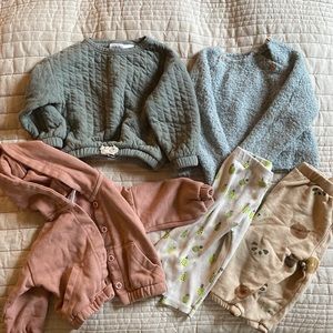 Zara baby sweaters and pants